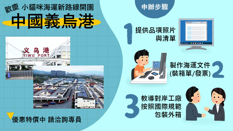 義烏港口開港優惠 如何申辦海運服務